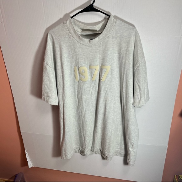 FOG ESSENTIALS 1977 T-SHIRT SLEEVE COTTON Xl LIGHT GRAY - Picture 1 of 7